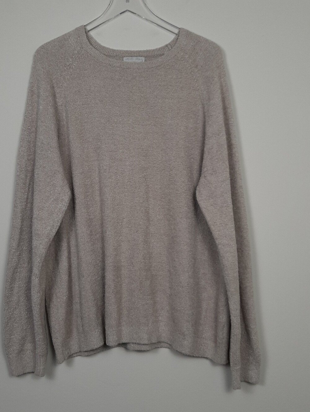 Barefoot Dreams Cozychic Lite Tan Pullover Top XL